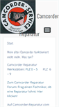 Mobile Screenshot of camcorder-reparatur.com